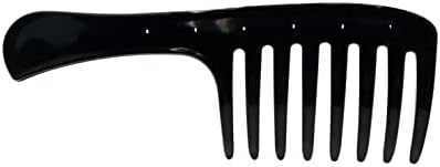Pegasus 511_B1, 9in Curved Blow Dry Styler Comb, Handmade, Seamless, Smooth Edges, Anti Static, Heat and Chemically Resistant, Wet Hair, Everyday Grooming Comb | Peines de goma dura - Black - Image 3