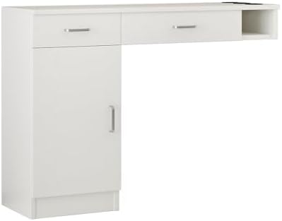 4ever2buy White Salon Stations for Hair Stylist, Wall Mount Barber Station - Image 6