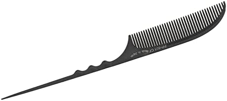 Rat Tail Comb, Professional Grade Heat Teasing Comb Hairdressing Styling Salon Combs for All Hair Types Black (PP-801) - Image 3