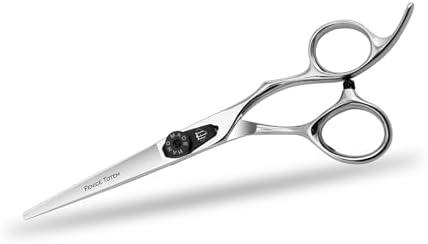 Professional Hair Cutting Scissors, 6.0 inch, Suitable for All Hair Types (Straight) by FENICETOTEM