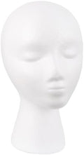 MapofBeauty Styrofoam Wig Mannequin Head DIY Foam Stand Wig Head (White) by MapofBeauty