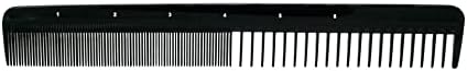 Pegasus 212, 8.25in Hard Rubber Styling Comb with Extra Course and Fine Teeth, Smooth Edges, Anti Static, Heat and Chemically Resistant, Wet Hair, Everyday Grooming Comb | Peines de goma dura - Black - Image 3
