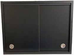 Towel Cabinet Storage with Sliding Doors Wall Mounted 24 inches Long 18 inches High and 12 inches deepTLC-TC by Unknown