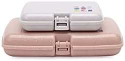 Caboodles Care Pack and Lil Bit Set | Mini Cosmetic Storage for Purse With Snap-Tight Latch, Silvery Grey Sparkle & Nude Sparkle by Caboodles