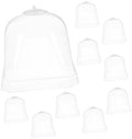 Toddmomy 10Pcs Transparent Greenhouse Dome Plant Cloche Covers by Toddmomy
