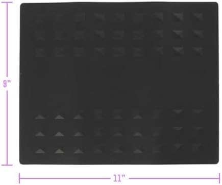 Colortrak Heat-Resistant Styling Station Mat, 9" x 11", Black, 2 Pack - Image 4