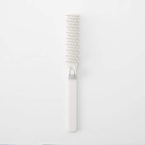 Muji Polypropylene Folding Hair Brush Hair Brush - Main Unit - Image 3
