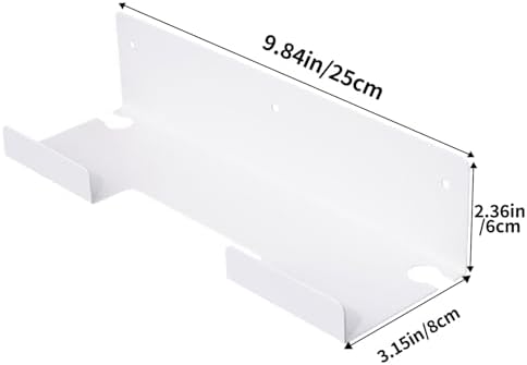 Straightener Holder, 2-Pack Stainless Steel Hair Tool Organizer, Hair Dryer Holder Wall Mount for, Adhesive Curling Iron holder, Straightener Storage for Bathroom White - Image 6
