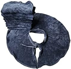 JADASH PRODUCTS Black Microfiber Shoulder Towel Cape, 400 GSM, Bleach-Resistant Salon Barber Hair Coloring Towel with Inner Neck Collar and Buttons, 25 x 30 in, 1 Count - Image 4