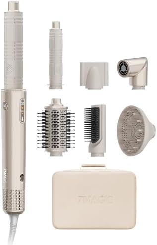 7MAGIC 7-in-1 Air Multi-Styler & Hair Dryer Brush with Auto-Wrap Curlers by 7MAGICSevenMagicOneSmartLife