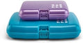 Caboodles Care Pack + Lil Bit Set, Purple and Dark Teal, Travel Organizers for Makeup Snap-Tight Latch for Mess-Free Travel, Compact Size by Caboodles