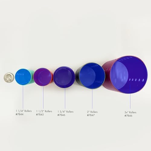 DONNA Rollers 1.75” – 12-Pack Plastic Hair Rollers for Heatless Styling, Large Snap-On Curlers for Smooth Curls & Volume, Reusable Clip-Style Rollers for Women, Durable Salon Hair Rollers, Purple - Image 7