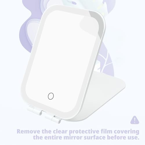 Travel Makeup Mirror, Portable Rechargeable Mirror with Lights - Image 5