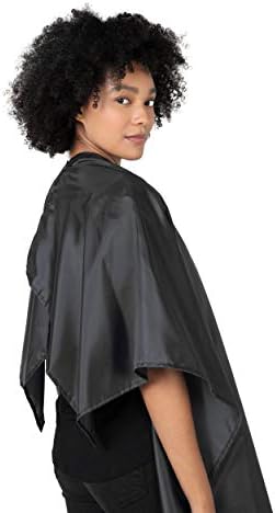 Betty Dain Whisper Hair Cutting & Styling Cape, 45" x 55", Black - Image 6