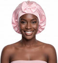 AWAYTR Satin Bonnet for Sleeping, Adjustable Bow Sleep Cap for Women by AWAYTR