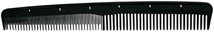 Pegasus 203, 7in Hard Rubber Hair Trimming/Cutting Tease Comb, Handmade, Seamless, Smooth Edges, Anti Static, Heat and Chemically Resistant, Everyday Grooming Comb | Peines de goma dura - Black - Image 3