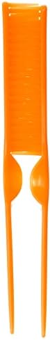 CocoBlack Naturals 3 Row Styling Comb For Detangling, Defining And Separating Curls (Orange) - Image 2