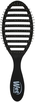 Wet Brush Speed Dry Hair Brush, Black Frost - Vented Design & Soft HeatFlex Bristles Are Blow Dry Safe - Ergonomic Handle Manages Tangles - Pain-Free Hair Accessories by WetBrush