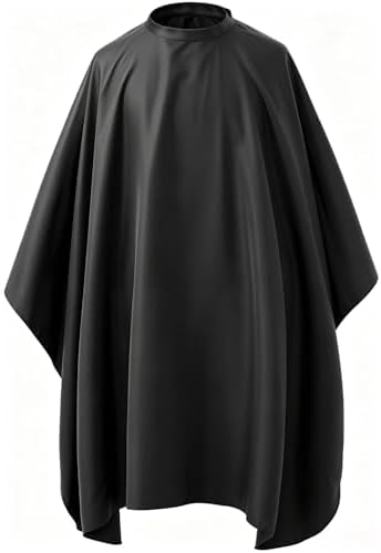 Professional Hair Cutting Cape with Adjustable Snap Closure, Salon Barber Cape,Waterproof Hairdressing Salon Cape - 47" x 55" by Borogo