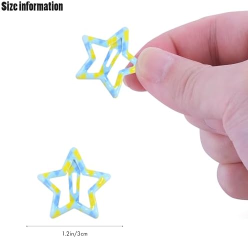 VIBILIA Star Hair Clips Y2K Metal Hair Accessories-15 PCS 1.18"，diamond - Image 2