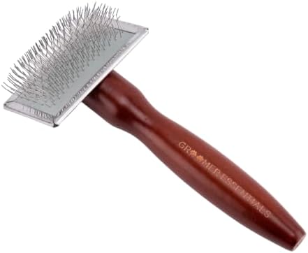 Groomer Essentials Soft Slicker Brush for Small Dogs, Cats & Puppies by GroomerEssentials