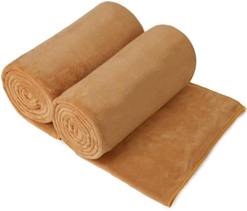 JML Microfiber Bath Towels Set of 2, 30" x 60", Beige by JML