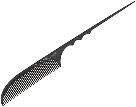 Rat Tail Comb, Professional Grade Heat Teasing Comb Hairdressing Styling Salon Combs for All Hair Types Black (PP-801) - Image 7