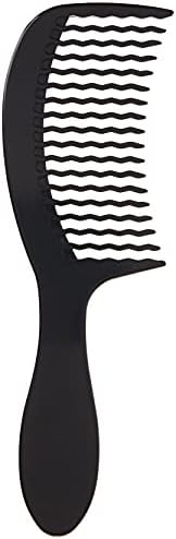 Wet Brush Detangling Comb, Black - Wide Tooth Hair Detangler with WaveTooth Design That Gently and Glides Through Tangles - Brush Throough Conditioner and Hair Masks - Gentle On Scalp and Pain-Free - Image 4