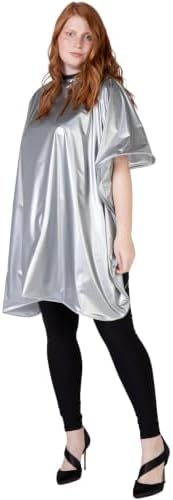 Betty Dain Jumbo Shampoo Cape, 45" W x 54" L, Waterproof & Stain-resistant Vinyl, Touch-and-close Fastener, Machine Washable by BettyDain