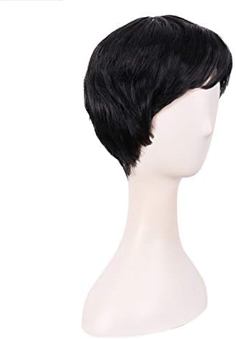MapofBeauty 10 Inch/25cm Fashion Women Short Curly Wig (Black) - Image 2