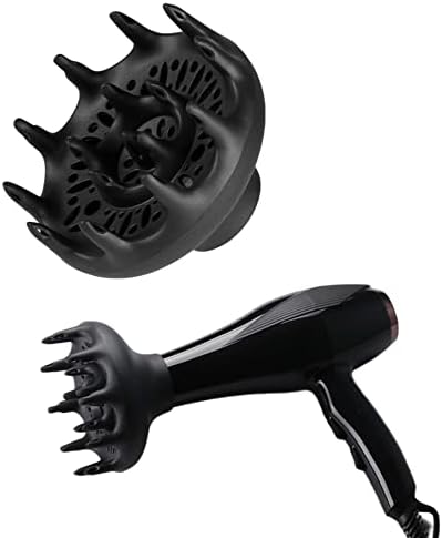 Hair Diffuser Hair Dryer Diffuser Attachment Blow Dryers Diffuser for Curly Thick Hair Black, hair dryer diffuser - Image 5