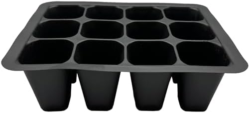 Plant Seed Starter Trays, 12 Cells per Tray, Plastic with Drainage Holes, Seedling Trays for Vegetables, Flowers, Succulents (9) - Image 5