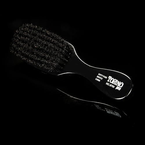 Torino Pro Wave Brush #8769-7 Row Soft bristles -100% Pure Boar Bristles - Great Workhorse for laying down your 360 Waves - Image 4