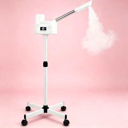 Professional Facial Steamer with Hot Mist Spray, Timer for Deep Hydration by GCCSJ
