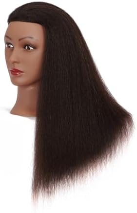 16"-18"100% Real Hair Mannequin Head Training Head Manikin Cosmetology Doll - Image 3