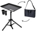 G&BPRO PRO Ready Tray, Portable Barber Tray with Adjustable Tripod Base for Barbers, Hairstylists & Makeup Artists, Professional Salon Tool Organizer with Carry Bag by GANDBPRO