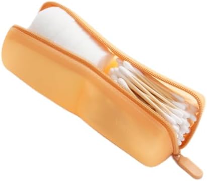 Cotton Round Swab Travel Case, 2-in-1 Beauty Organizer Peach Glow by VisFresh