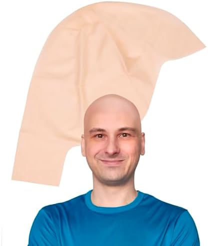 Kangaroo Realistic Beige Latex Bald Cap for Men & Women for Halloween Party by Kangaroo