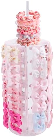 Bow Holder Bow Organizer for Girls,Baby Hair Clips Storage Stand, Rotatable Hair Accessory Organizer Rack for Baby Newborn Infant Toddler Kids (snzp-14-1) - Image 5