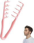 Texture Comb, Volumizing Fluffy Texture Styling Comb for Men and Women, Wide-Tooth Texturizing Styling Tool for Volume & Fringe Parting, Pink by Unknown