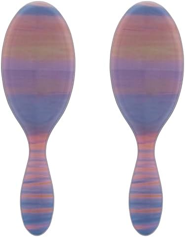 Wet Brush Original Detangler Hair Brush, Purple (Desert Afterglow), Ultra-Soft IntelliFlex Bristles, Detangling Bristles Glide Through Tangles (Wet Dry & Damaged Hair), Women & Men (2 Pack) by WetBrush
