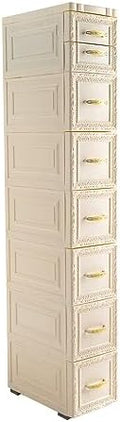 45.6 Inch Bathroom Floor Cabinet Narrow Tall Slim Storage Sandwich Cabinet New by Unknown