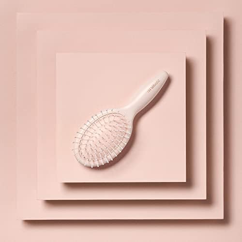 The Hair Edit Mini Smooth & Polish Detangling Hair Brush for Wet or Dry Hair, Ultra Light-Weight Travel Size Hairbrush, Ball-Tipped Nylon Pins for Scalp Massage, Smooths Frizz, All Hair Types- Cream - Image 5