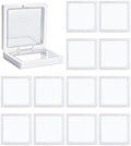 12 Pcs 3D Floating Frame Display Case 2.8 x 2.8 x 0.8 Inch White by LLKJHGE