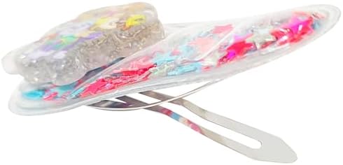 LUV HER 6pc Cute Hair Clips For Girls with Favorite Character Charms, Magical Confetti Hair Clips for Kids, Toddler Hair Accessories, Ages 3+ - Image 3