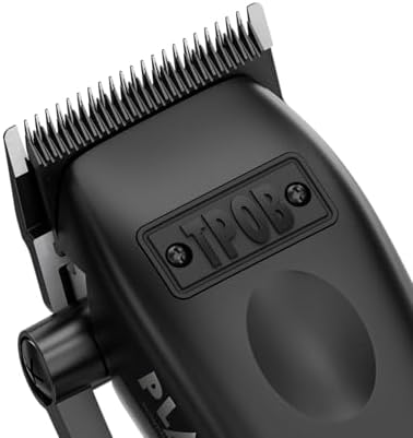 TPOB Play Barber Hair Clippers for Men 7500 RPM with Rubber Grips (Blackout) - Image 6