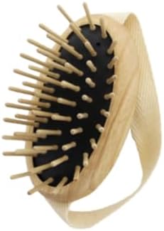 TEK – Scalp Massage Brush with Strap in Ash Wood Handmade in Italy – Stimulates Hair Growth, Ideal for Shampoo and Anti-Hair Loss Lotions – 8.5 x 5 cm – Vegan and Sustainable by Tek