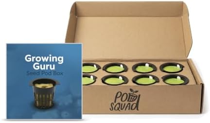 Growing Guru Seed Pod Box - 8 Pre-Seeded Non-GMO Seed Pods, Peppers, Tomato and Squash by TowerGarden