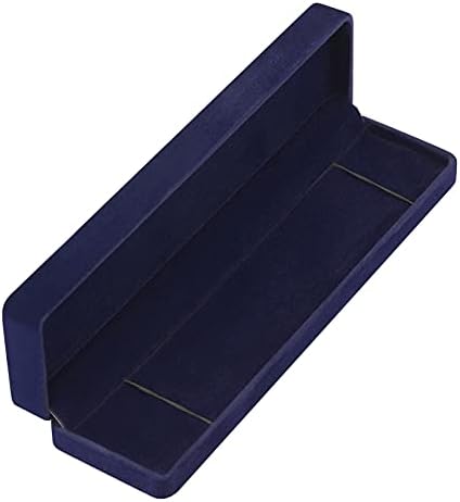 LETURE 2 Pieces Long Velvet Jewelry Chain Necklace Gift Box Set, Bracelet Storage Case, Jewellry Display Box for Wedding, Engagement,Proposal, Birthday and Anniversary (Blue) - Image 6