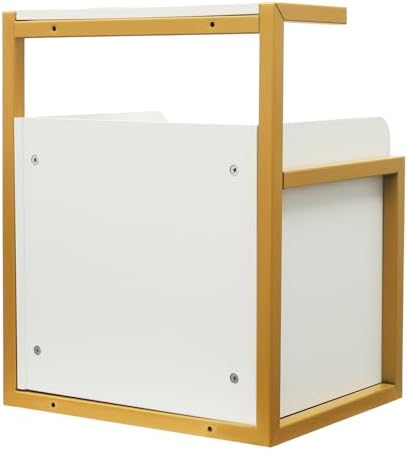 Suspended Salon Wall Cabinet with 2 Drawers & Hair Dryer Holder, Storage Cabinet for Hair Salon, Wall Mounted Styling Station, 15.75'' Wide Storage for Hair Salons, Spas, Home Use (Gold) - Image 7